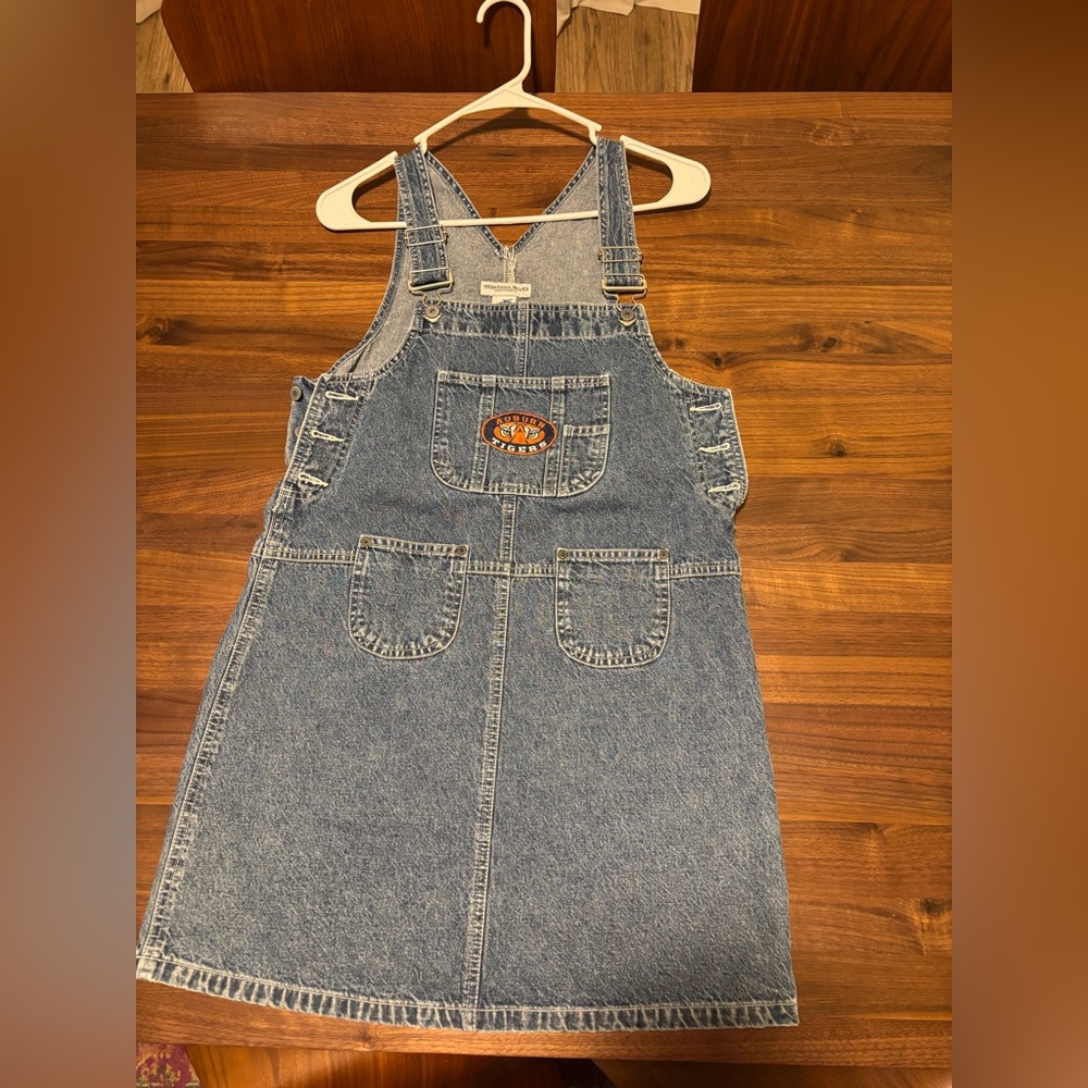 Vintage Auburn university logo overall dress size medi